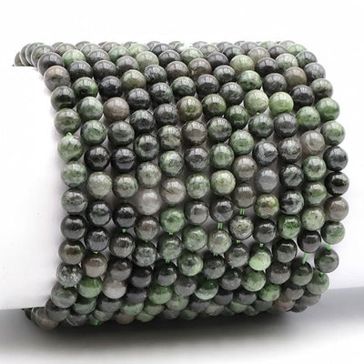 Bracelet diopside Vert Etats-Unis B (boules 5-6mm)