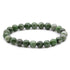 Bracelet diopside vert Etats - Unis B (boules 7 - 8mm) - La Boite à Cailloux