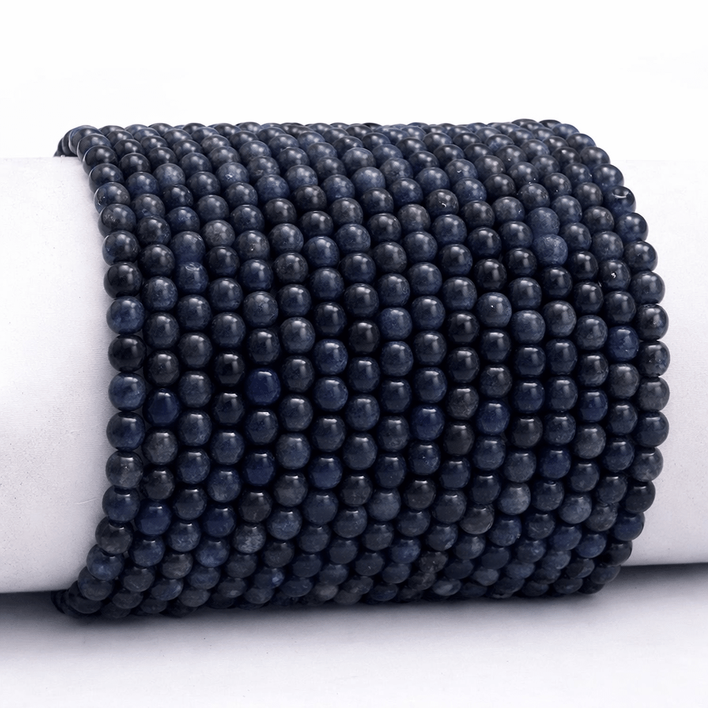 Bracelet dumortiérite Namibie A (boules 3 - 4mm) - La Boite à Cailloux