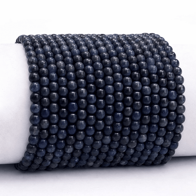 Dumortierite bracelet Namibia A (3-4mm balls)