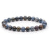 Bracelet dumortiérite Namibie AA (boules 7 - 8mm) - La Boite à Cailloux