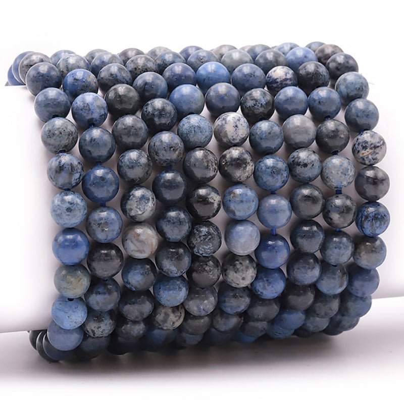 Bracelet dumortiérite Namibie AA (boules 7 - 8mm) - La Boite à Cailloux