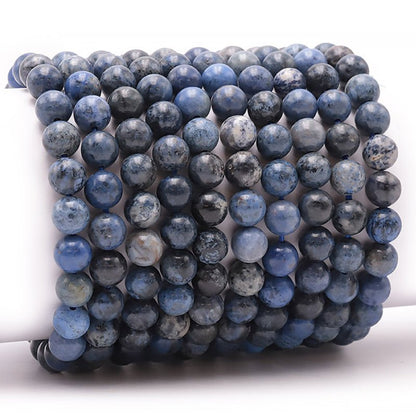 Bracelet dumortiérite Namibie AA (boules 7 - 8mm) - La Boite à Cailloux