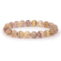 Bracelet fluorine jaune violette Chine AA (boules 10 - 12mm) - La Boite à Cailloux