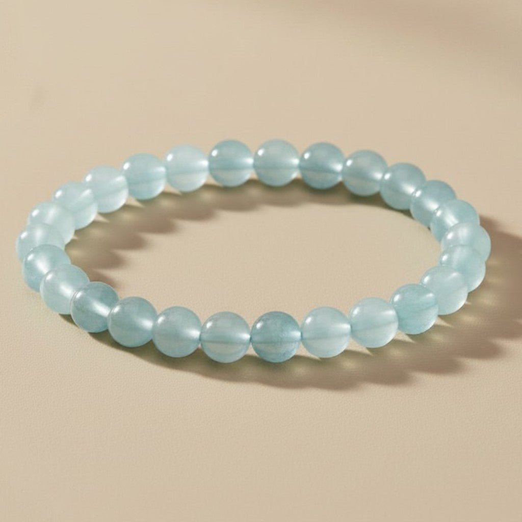 Bracelet fluorine verte Chine AAA (boules 7,5-8,5mm) - La Boite à Cailloux