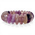 Bracelet fluorine violette Chine A (pierres taillées) - La Boite à Cailloux