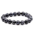 Bracelet Gabbro Madagascar A+ (Merlinite mystique) boules 10mm - La Boite à Cailloux