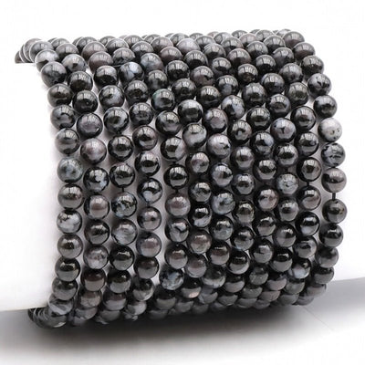 Gabbro Madagascar A+ bracelet (mystical Merlinite) 5-6mm balls