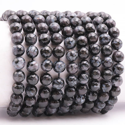 Bracelet Gabbro Madagascar A+ (Merlinite mystique) boules 7 - 8mm - La Boite à Cailloux