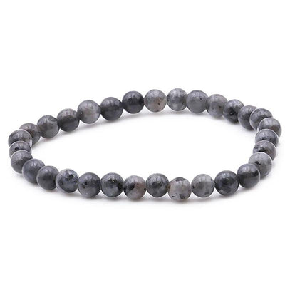 Bracelet granite (larvikite) Norvège A boules 5-6mm