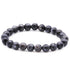 Bracelet granite Norvège A (larvikite) boules 7 - 8mm - La Boite à Cailloux