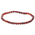 Bracelet grenat brun hessonite Etats - Unis A+ (perles facettées 3 - 4mm) - La Boite à Cailloux