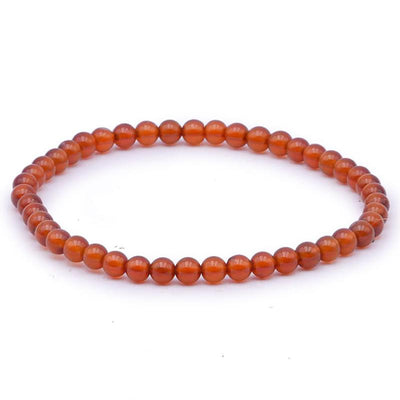 Brown Hessonite Garnet Bracelet USA AA (4mm balls)