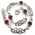 Bracelet grenat rouge almandin Inde AA argent 925 - La Boite à Cailloux