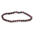 Bracelet grenat rouge almandin Pakistan A perles facettées 3 - 4mm - La Boite à Cailloux