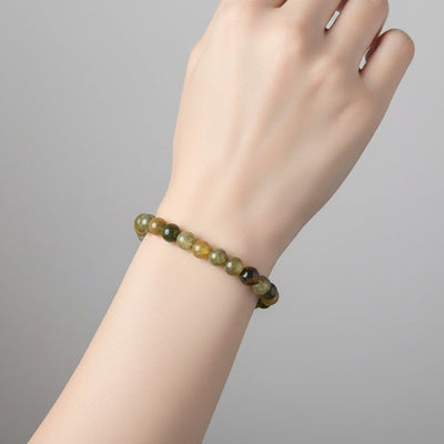Grossular Mali A+ green garnet bracelet (5-6mm balls)