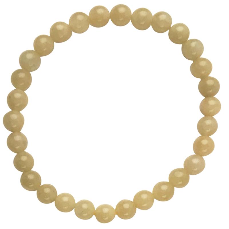 Bracelet héliodore Pakistan A boules 5 - 6mm - La Boite à Cailloux