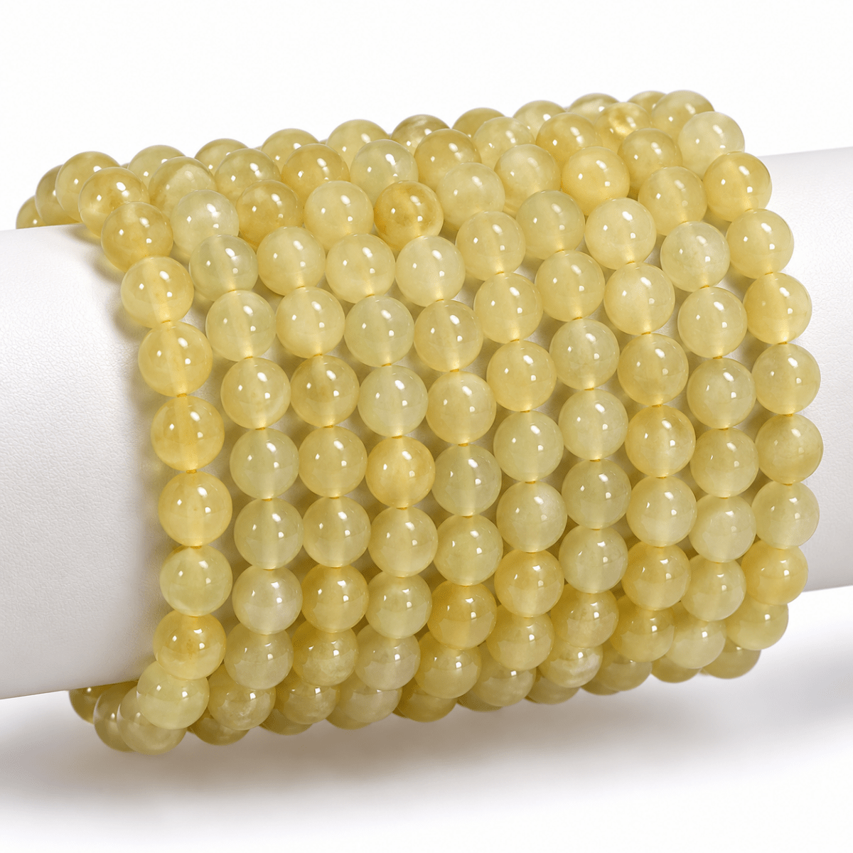 Bracelet héliodore Pakistan A boules 5-6mm - La Boite à Cailloux