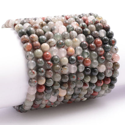 Bracelet héliotrope Afrique du Sud A (boules 5 - 6mm) - La Boite à Cailloux