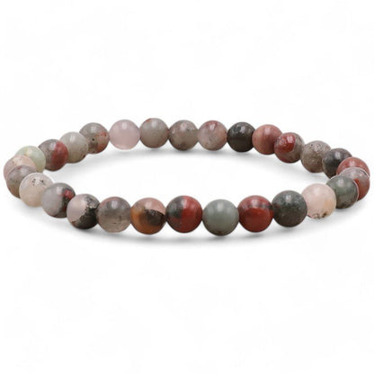 Bracelet héliotrope Afrique du Sud A (boules 5 - 6mm) - La Boite à Cailloux