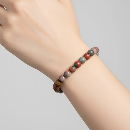 Bracelet héliotrope Afrique du Sud AB (boules 5-6mm) - La Boite à Cailloux