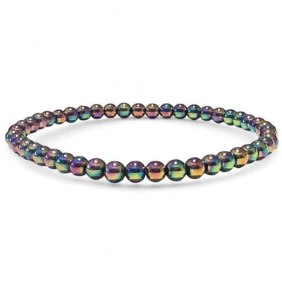 Pulsera Hematites Arco Iris China A (bolas 3-4mm)