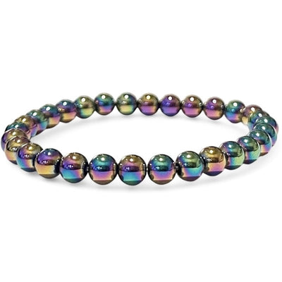 Pulsera Hematites Arco Iris China A (bolas 5-6mm)