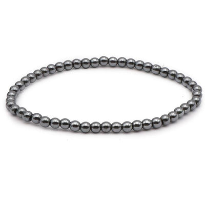 Pulsera de hematita China A (cuentas de 3-4 mm)