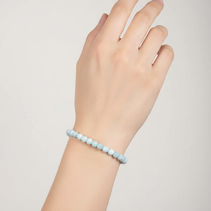 Bracelet hémimorphite Etats-Unis AA (boules 5-6mm) - La Boite à Cailloux
