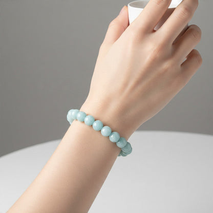 Bracelet hémimorphite Etats-Unis AA (boules 7-8mm) - La Boite à Cailloux