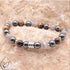 Bracelet Homme CELYOS argenté labradorite, oeil de tigre, hematite A - La Boite à Cailloux