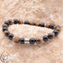 Bracelet Homme CELYOS argenté oeil de tigre Onyx A - La Boite à Cailloux
