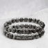 Bracelet homme Larvikite (granite) Norvège A (boules 7-8 mm) - La Boite à Cailloux