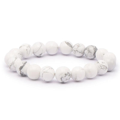 Zimbabue Una pulsera de howlita (bolas de 10mm)
