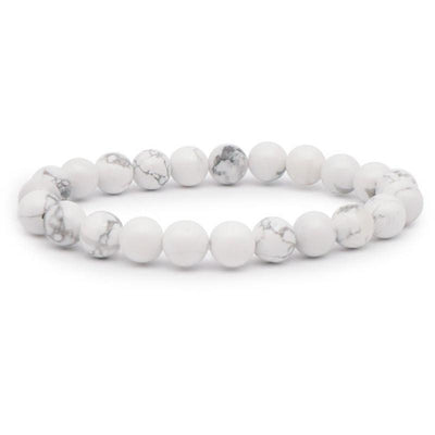 Zimbabwe Una pulsera de howlita (bolas de 7-8 mm)