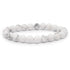 Bracelet howlite Zimbabwe A (boules 7 - 8mm) - La Boite à Cailloux
