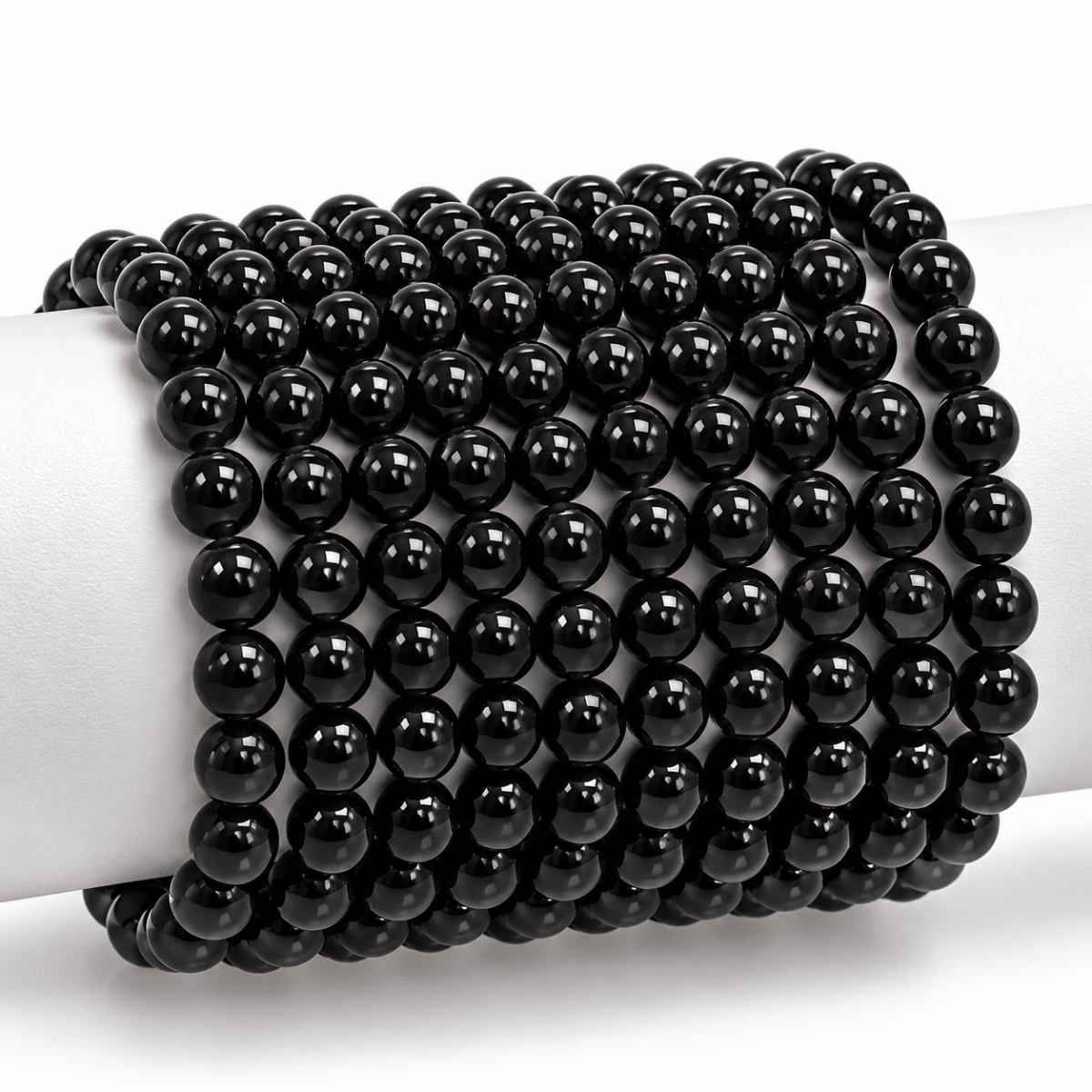 Bracelet hypersthène Canada A (boules 5-6mm) - La Boite à Cailloux