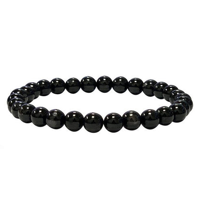 Bracelet hypersthène Canada A (boules 5 - 6mm) - La Boite à Cailloux