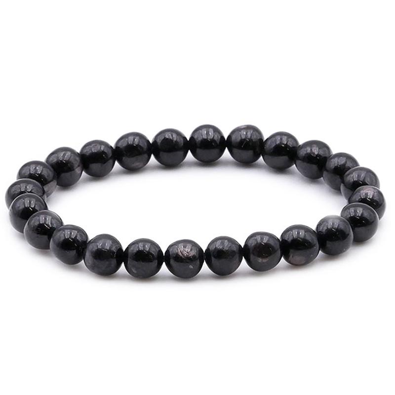 Bracelet hypersthène Canada A (boules 7 - 8mm) - La Boite à Cailloux