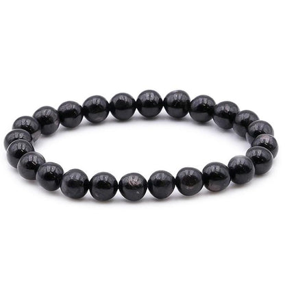 Bracelet hypersthène Canada A (boules 7 - 8mm) - La Boite à Cailloux