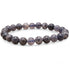 Bracelet iolite (cordiérite) Inde AA (boules 8 - 9mm) - La Boite à Cailloux
