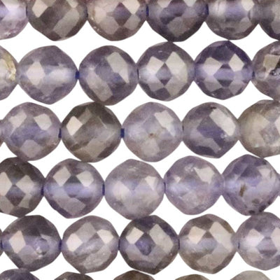 Bracelet iolite Inde A (perles facettées 3-4mm)