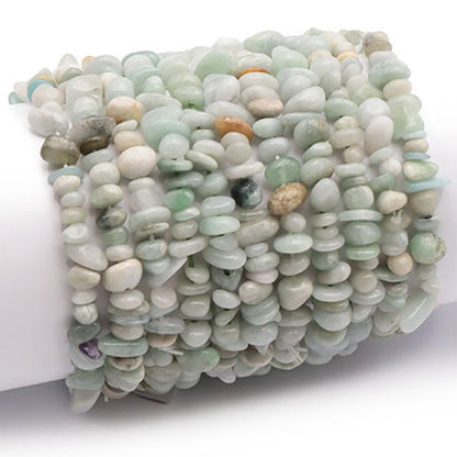 Bracelet jade de Birmanie A (perles baroques) - La Boite à Cailloux