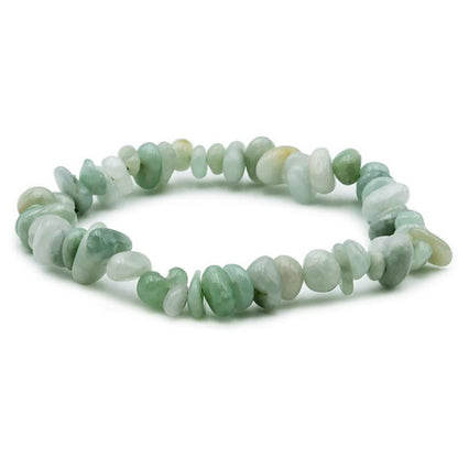 Bracelet jade de Birmanie A (perles baroques) - La Boite à Cailloux