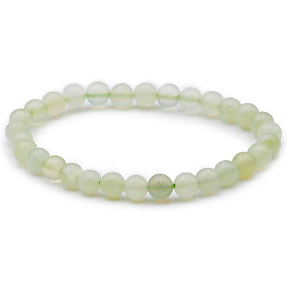 Bracelet jade de Chine A (boules 5 - 6mm) - La Boite à Cailloux