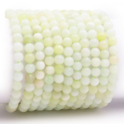 Bracelet jade de Chine A (boules 5 - 6mm) - La Boite à Cailloux
