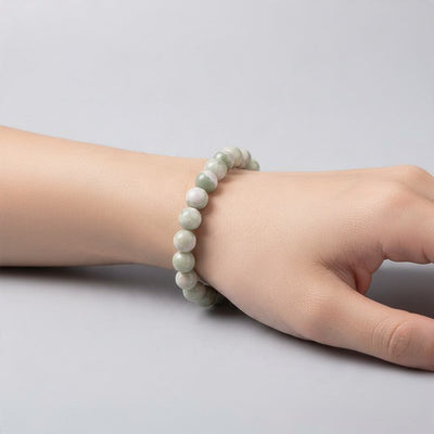 Bracelet jade de Hetian Chine A (boules 7-8mm)