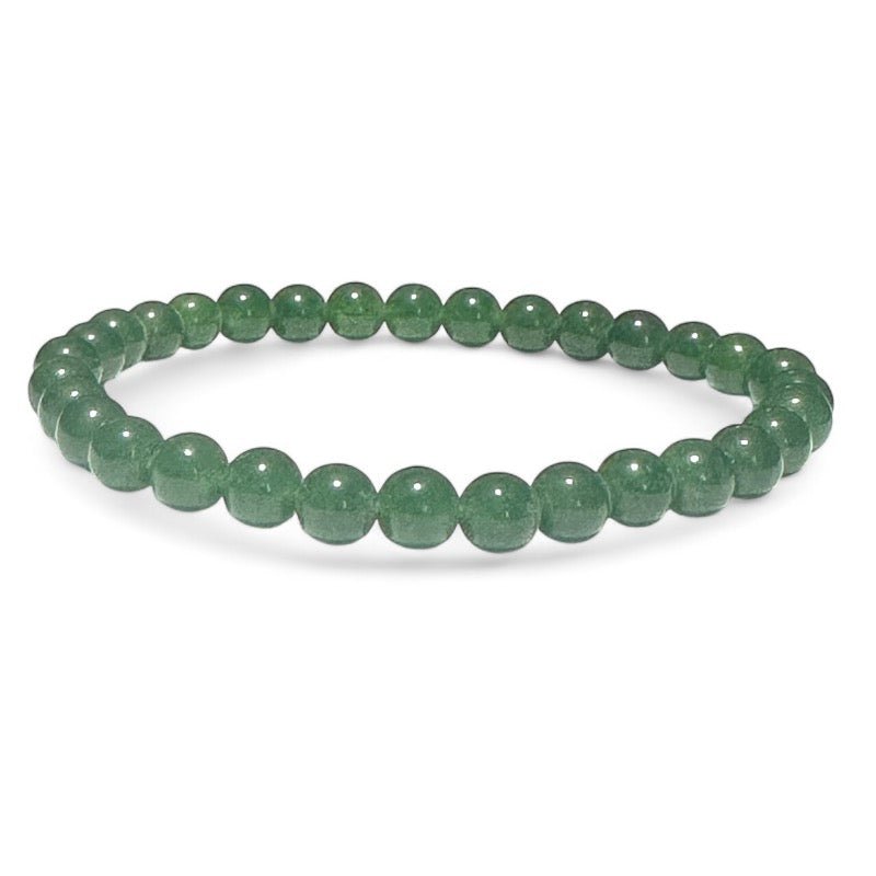 Bracelet jade néphrite Canada AA (boules 5 - 6mm) - La Boite à Cailloux