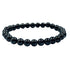 Bracelet jais Mongolie A (boules 5 - 6mm) - La Boite à Cailloux