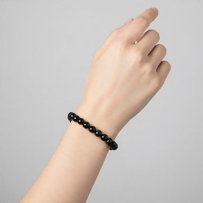 Bracelet jais Mongolie A (boules 7-8mm)